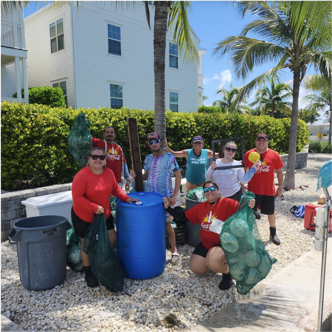 Coke Florida cleans up 4,590 lbs of trash from Florida's waterways during ICC