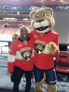 Paul Baker, Coke Florida, at the Florida Panthers Game