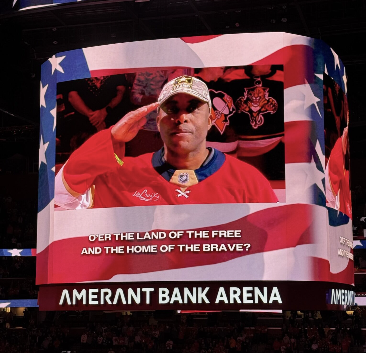 Paul Baker Honored as Veteran Hero at Florida Panthers Game